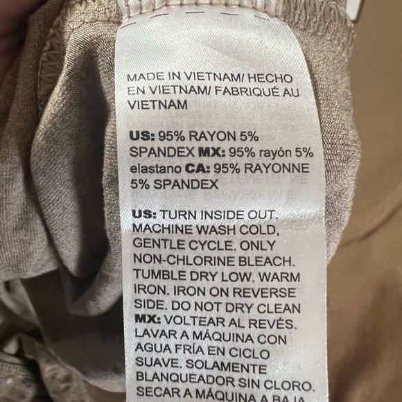 Chico's size 3 XL/16 brown and leopard print stretch fashion comfy tan chic - Picture 8 of 11